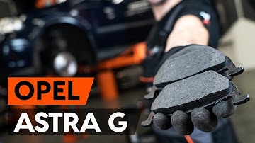 How to replace front brake pads on an OPEL ASTRA-G CC 1 (F48_,F08_) [AUTODOC MANUAL]