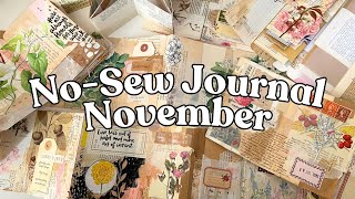 No-Sew Journal November: Daily art journaling prompts & weekly mini journals! 🌟
