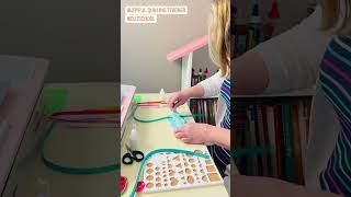 Fun with paper crimper!! #quilling #outschool #artshorts #JoyfulQuilling #art  #outschoolteacher