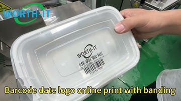 Print online banding package #barcode #qrcode #expiration date #logo #advertising