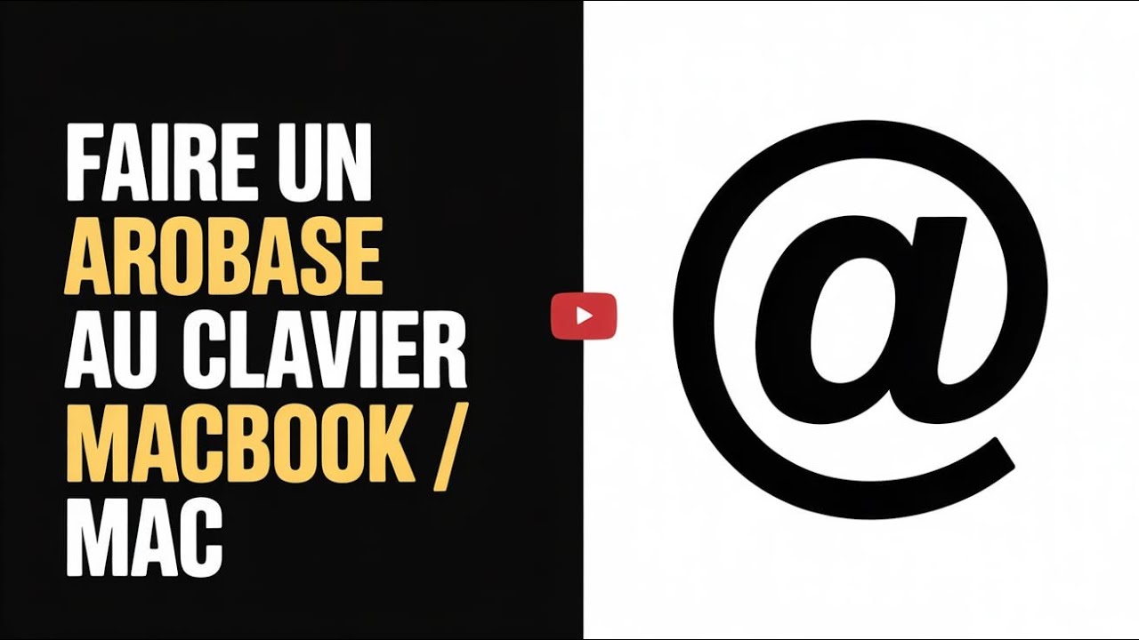 Comment Faire un Arobase ( @ ) sur Macbook Air / Mac - YouTube