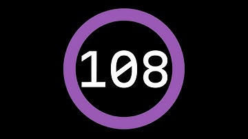 108-Second Countdown Timer - Dark Background + Circular Progress Bar + Ending Sound