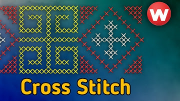 Manual Cross stitch lace design in wilcom