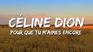 Céline Dion - Pour Que Tu M'aimes Encore (Lyrics)
