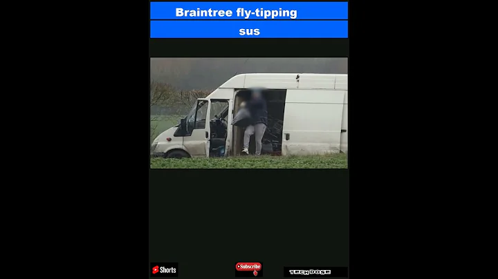 Braintree fly-tipping suspects caught on camera dumping rubbish|#shorts