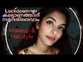 5 products LOCKDOWN wedding guest makeup look|2 min hairstyle|Lehenga outfit styling|Asvi Malayalam