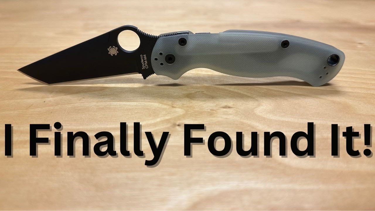 A Knife Story. My 3 year hunt for my dream edc knife the Spyderco PM2 tanto.