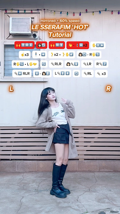 [TUTORIAL] LE SSERAFIM ‘HOT’ dance 🔥 #lesserafim #hot #kpopdance