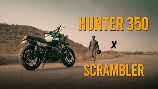 First time in India | Hunter 350 modified into a scrambler