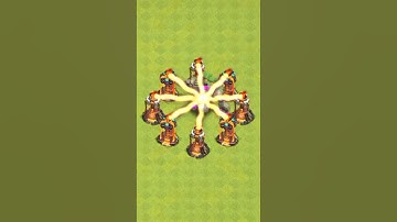 Mountain golem vs deadly inferno towers - clash of clans