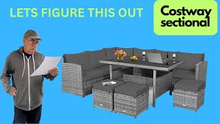 Let's put together a Costway patio sectional