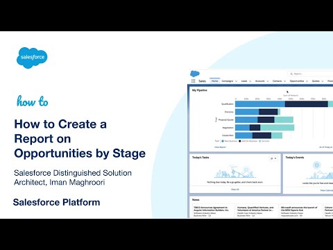 How to Create a Report on Opportunities by Stage | Salesforce