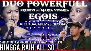 Download Lagu MENGGELEGAR❗ SRIDEVI FT MARIA VITORIA - EGOIS (TOP 4 DA 5 INDOSIAR) | UJANG HALU REACTION MP3