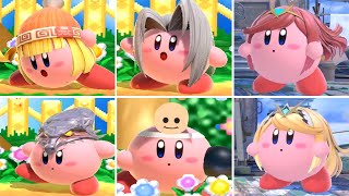 Super Smash Bros. Ultimate - All Kirby Hats & Power-Ups (Pyra & Mythra Update)