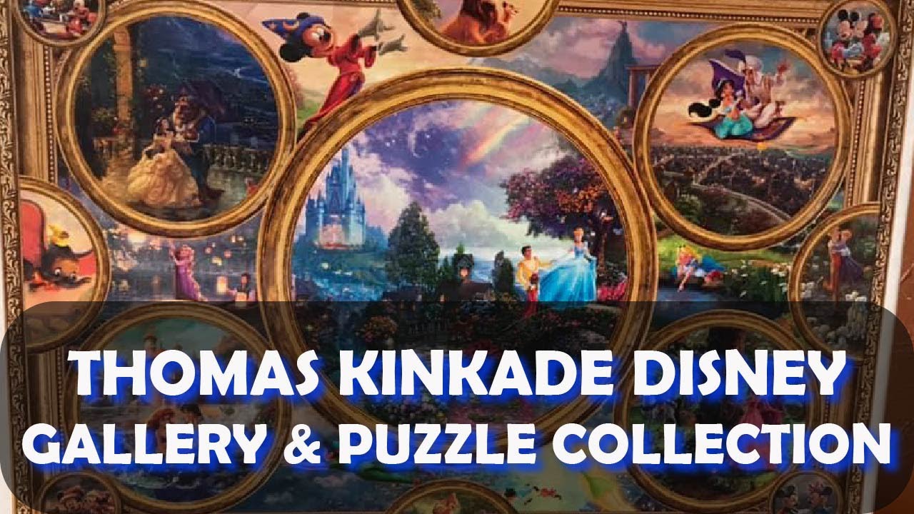 THOMAS KINKADE ART GALLERY TOUR | Complete Disney Puzzle Collection