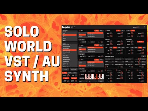 TAQS.IM SOLO World Oriental Virtual VST AU Synthesizer Sound Demo (No Talking)