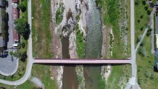 San Lorenzo River drone footage, Santa Cruz Ca.
