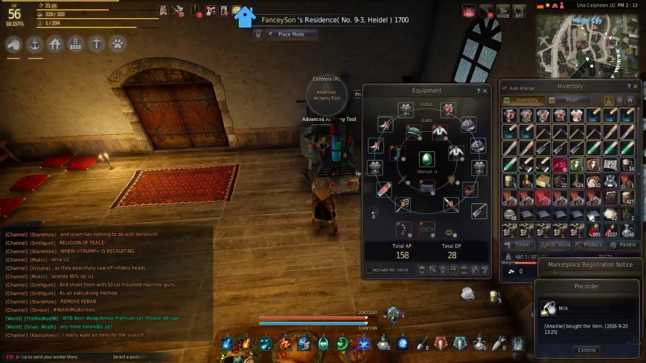 Black Desert Online Fast AFK contribution and silver using Alchemy