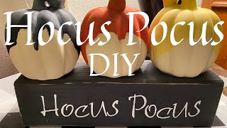 Hocus Pocus DIY Decor/ Halloween Decorations diy/ Pumpkin Decorating Challenge
