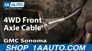 How to Replace Front Differential Shift Cable 91-04 GMC Sonoma