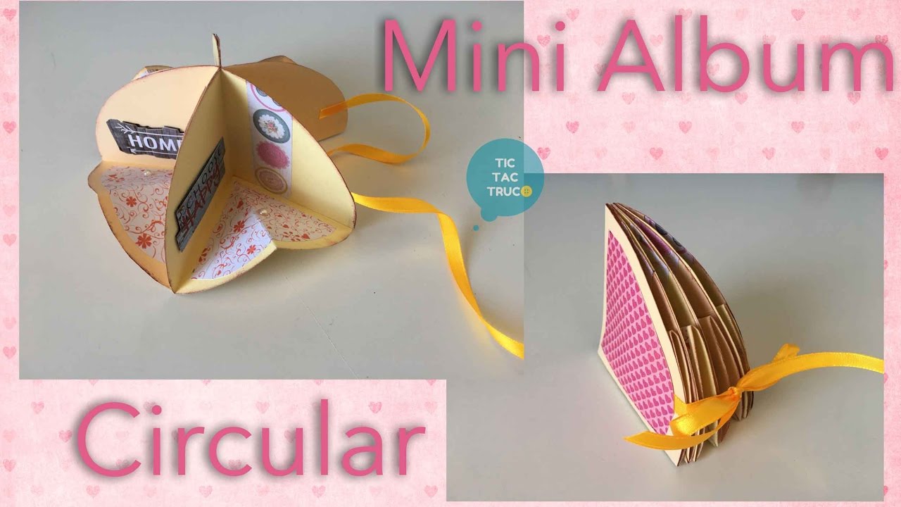 Como hacer un minialbum circular