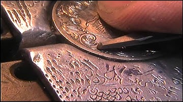 Hand Engraving Scrollwork by Shaun Hughes