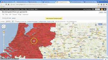 Tutorial: kaart maken in Fusion Tables