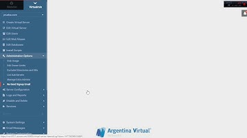 Enviar datos de acceso con el Virtualmin
