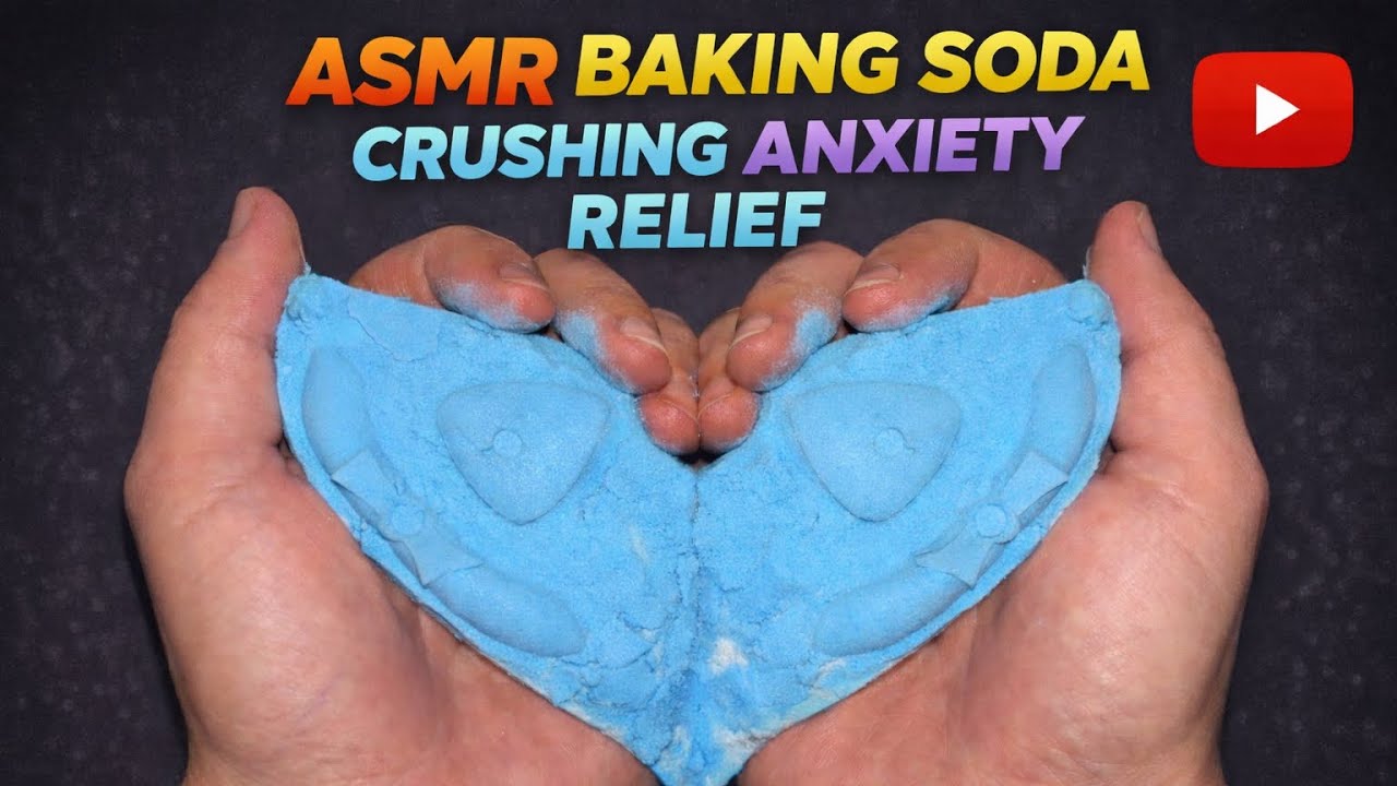 Baking soda crumbling asmr | anxiety relief | satisfaction | relaxation 