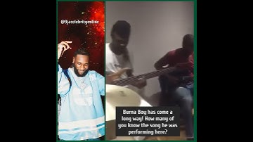 Thumbnail of Burna Boy has come a long way! How many of you know the song he was performing here?