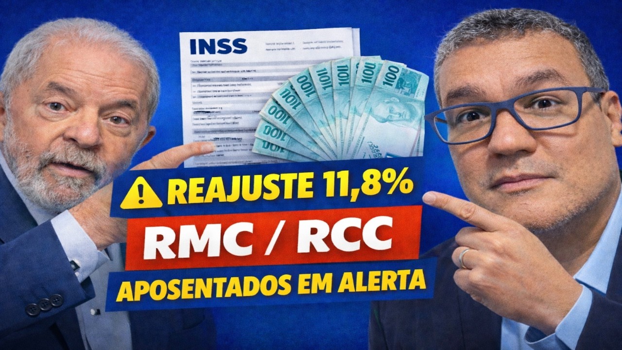 ✅URGENTE: REAJUSTE de 11,8% + FIM do RMC/RCC para aposentados !!!🚨