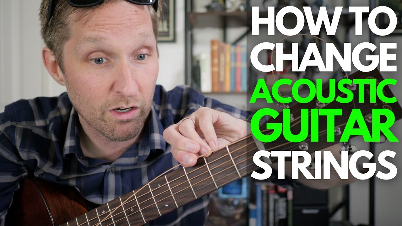 Как заменить струны на акустической гитаре