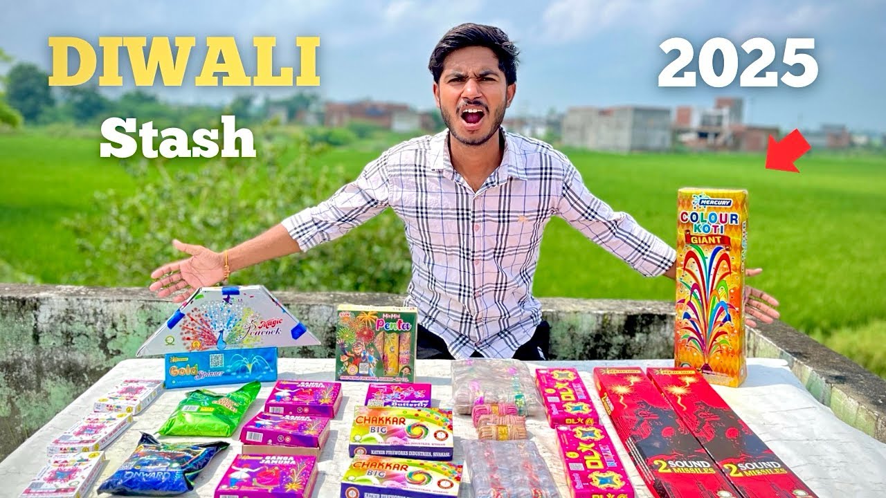 Diwali Stash 2025 | Diwali Unique Crackers Testing 🧨