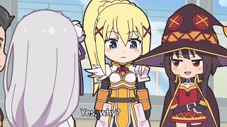 Download Lagu Isekai Quartet Season 2 | Megumin talks with Emilia | Aqua Goddess of Party Tricks MP3