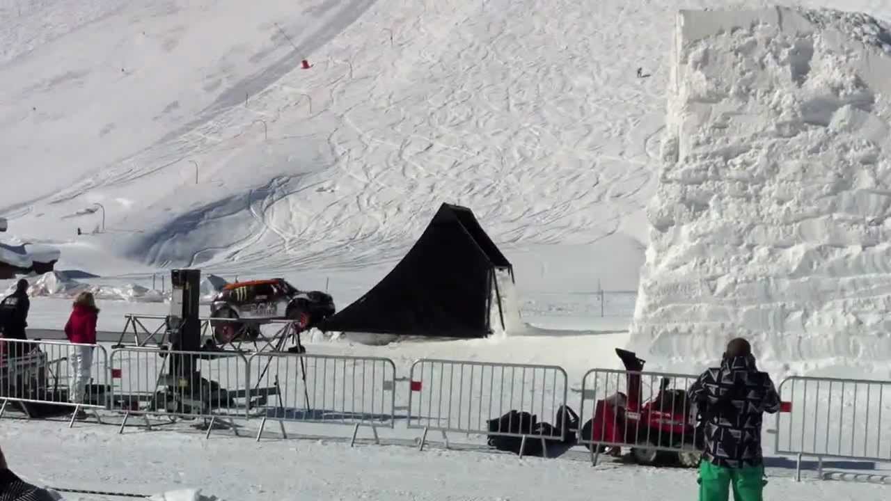 Guerlain Chicherit Car Backflip in Tignes