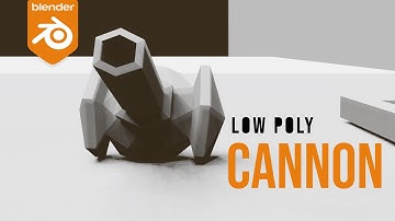 How to model low poly cannon | Blender 3D | Ramadan