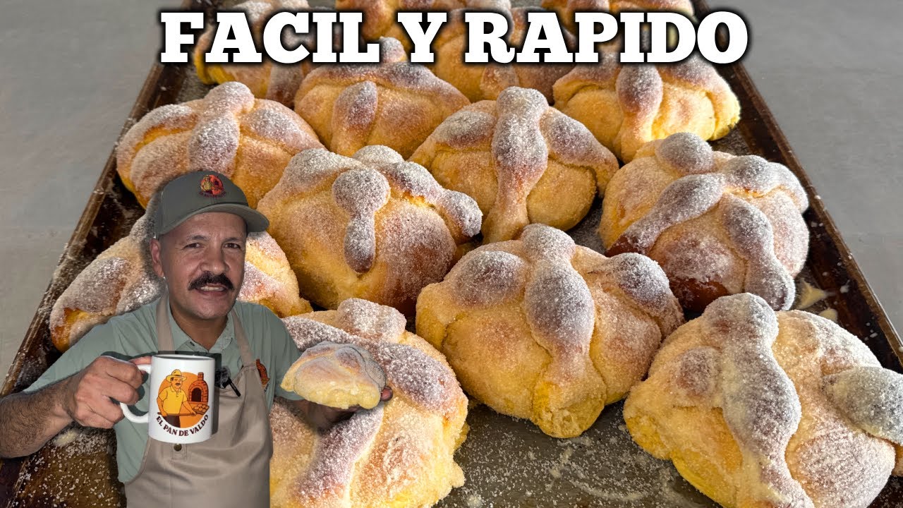 La RECETA mas FACIL de PAN DE MUERTO