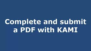 Canvas PDF submission using Kami EDU