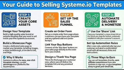 Systeme.io Passive Income: Sell Funnel Templates & Earn Affiliate Commissions (Start Free!)