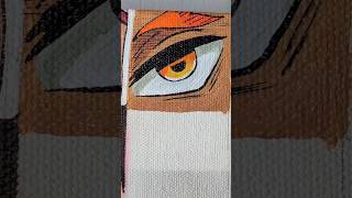 Zenitsu’s Eye Painting on Canvas ⚡ | Demon Slayer Anime Art #anime #art #demonslayer #zenitsu