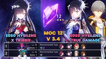 E0S0 Hysilens x Tribbie & E0S0 Hysilens True Damage | MOC12 | 3 Stars | HSR | V3.5 |