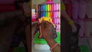 bajrangbali making with super clay 🌸 jai bajrangbali #shorts #shortsfeed #clay