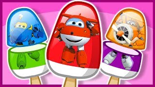 Мультик. Суперкрылья. Учим цвета. Мороженое. Learn Colors. Super Wings. 출동! 슈퍼윙스