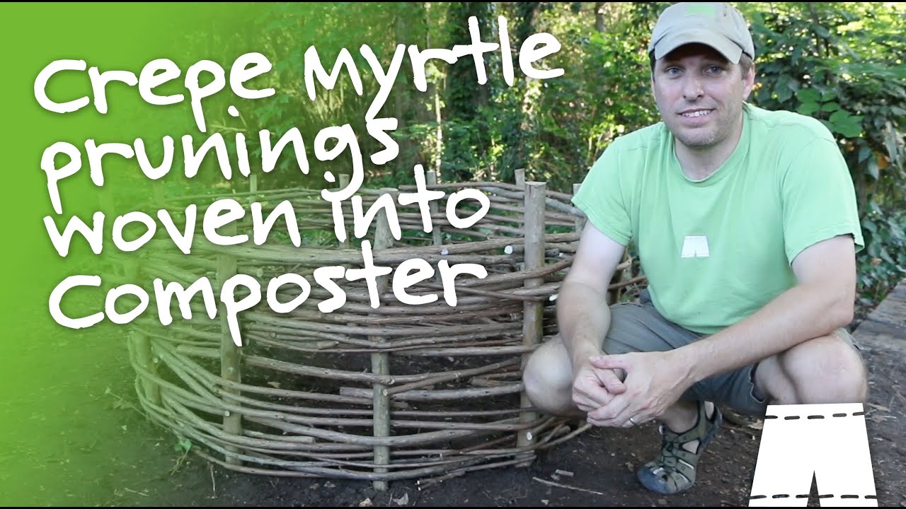 How to Make a Beautiful Compost Bin from Sticks GreenShortz DIY YouTube