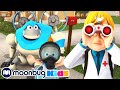 The Virus - Subtitles | Arpo the Robot & Baby Daniel | Cartoons for Kids | Moonbug Literacy
