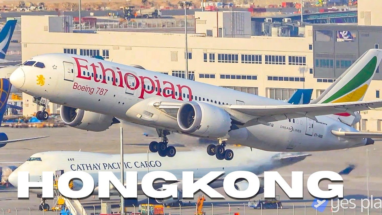 🇭🇰✈️ 20 минут мощных взлётов и посадок в аэропорту Гонконга | HKG / VHHH