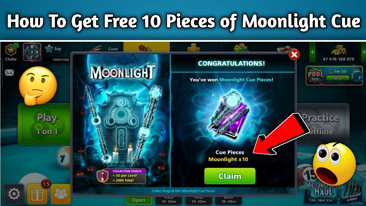 How To Get Free 10 Pieces of Moonlight Cue | Free 10 Pieces of Moonlight Cue | 