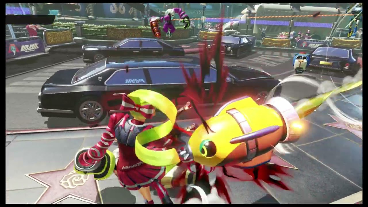 ARMS- Twintelle & Ribbongirl Vs Byte and Barq & Kid Cobra