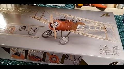 I Built Aircraft Biplan - Sopwith Camel - Artesania Latina - Presentation