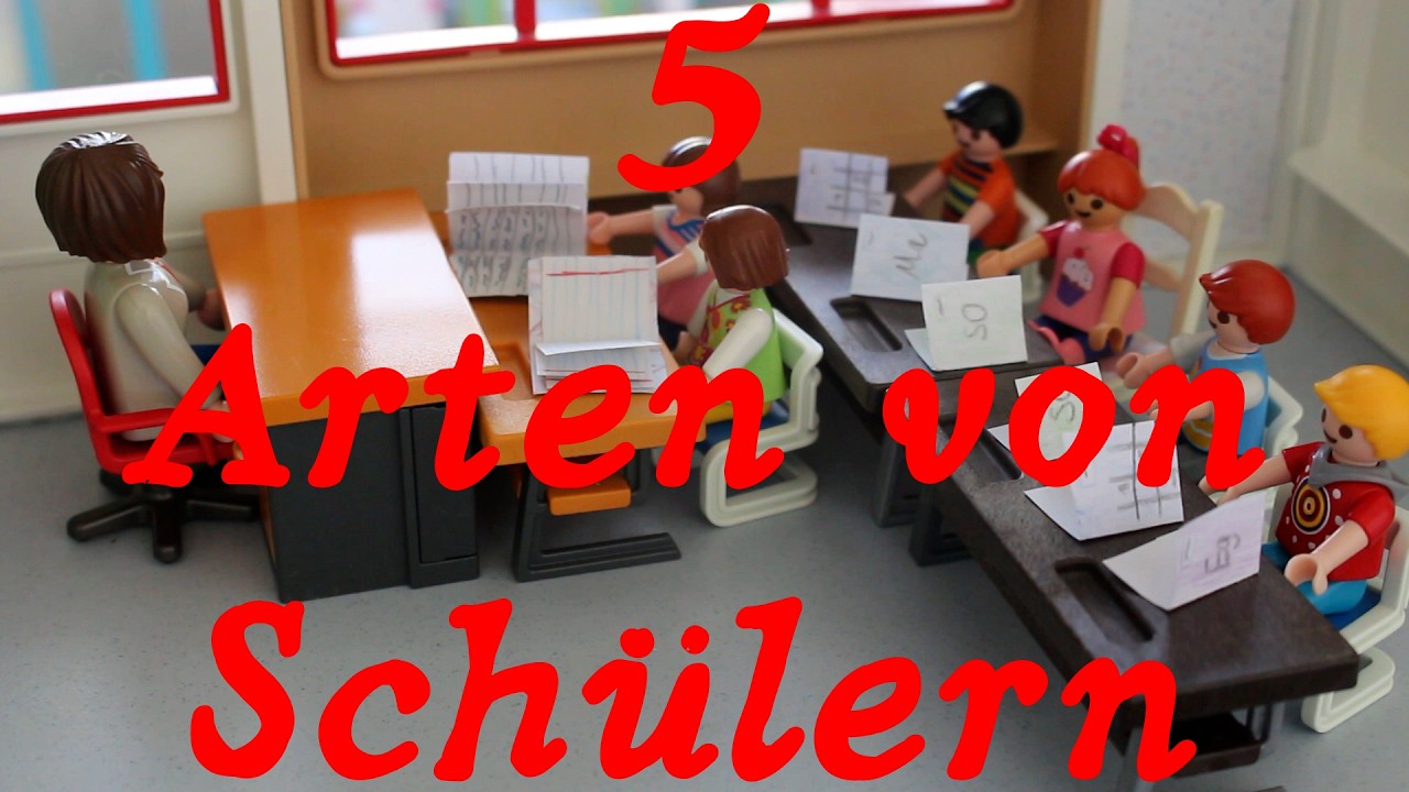 Playmobil Familie Hirsch - 5 Arten von Schülern - mit Vikis Klasse